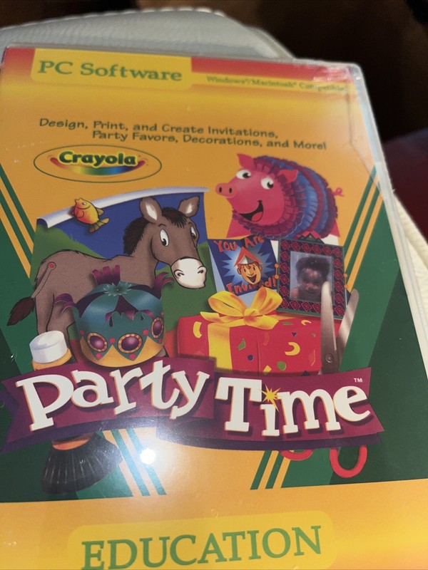 NEW SEALED Crayola Party Time PC Software video game WINDOWS OR MAC AGES 5-10 gallery
