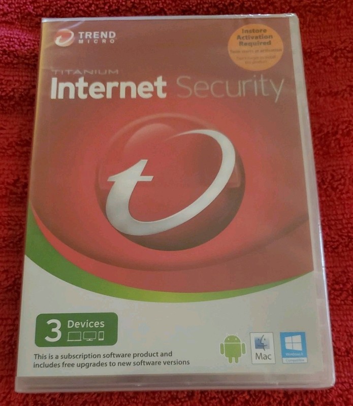 Trend Micro Titanium Internet Security 3 Devices Apple Windows Android 2013-NEW