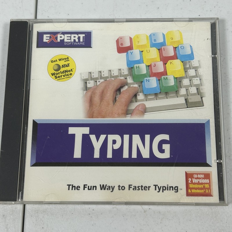 Expert Typing CD-ROM Software for Windows 95 & 3.1 – Learn to Type Faster