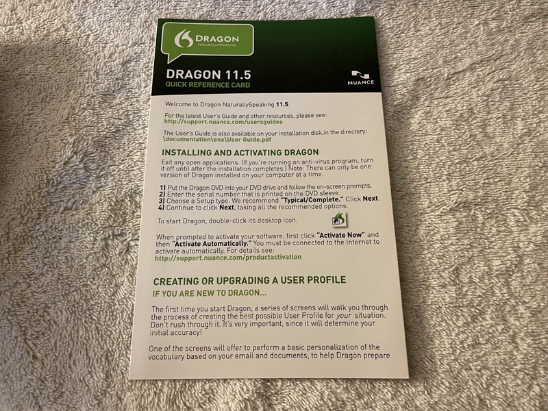 Dragon Naturally Speaking Software v11.5 with HEADSET INCLUDED! gallery