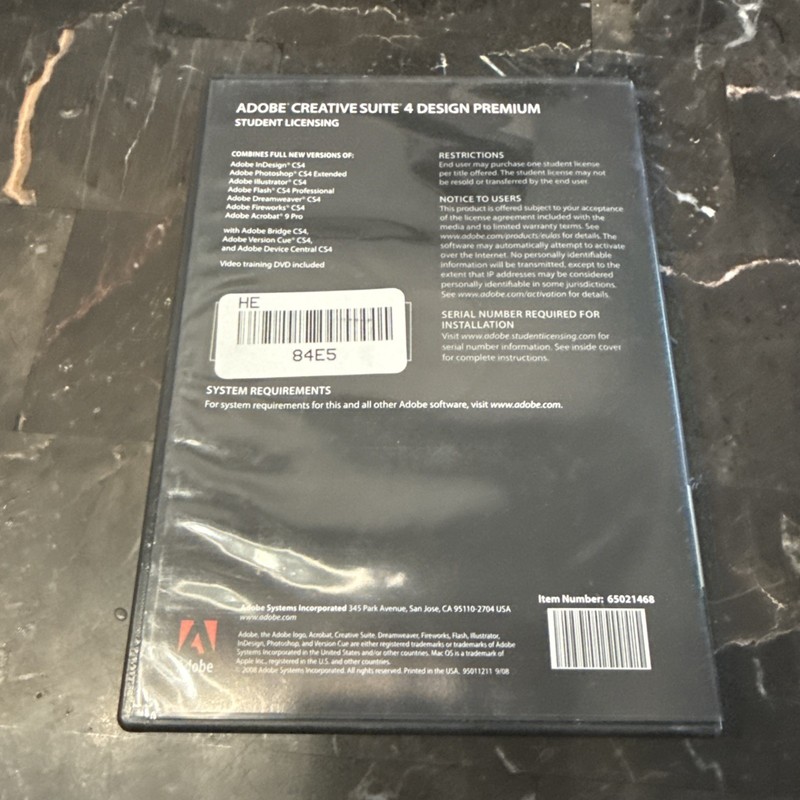 Adobe Creative Suite 4 CS4 Design Premium MAC OS Student Version W/code gallery