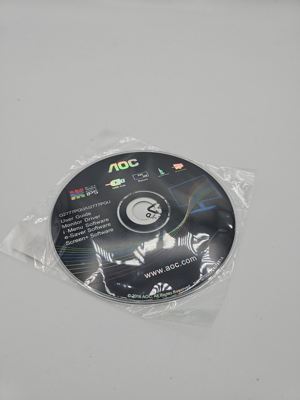AOC Q2777PQU/U2777PQU User Guide Monitor Driver Software Q70G27C161551A