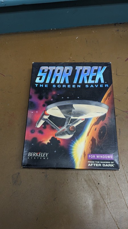 Vintage 1992 Star Trek The Screen Saver For Macintosh Berkeley Systems, *READ* gallery