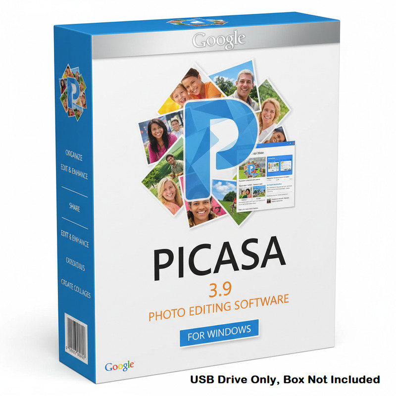 Picasa 3.9 Photo Management Picture Album Manager Software for Windows USB