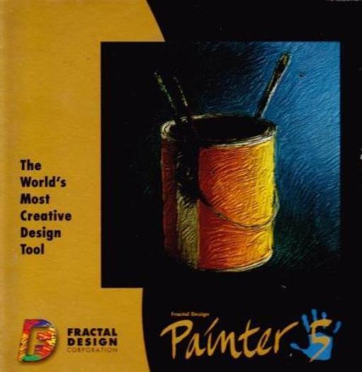 Fractal Design Painter 5 MAC CD design painting graphics tool trace image brush