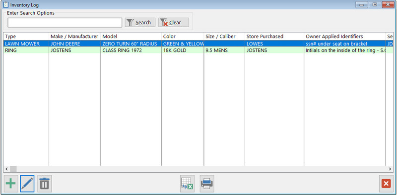 @@@ Home Inventory Tracking Software w/ photos, notes & reports (.pdf/.xls) @@@ gallery