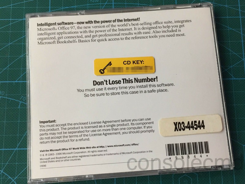 Microsoft Office 97 SR-1 Professional Edition FULL RETAIL CD-ROM & Key,X03-44544 gallery