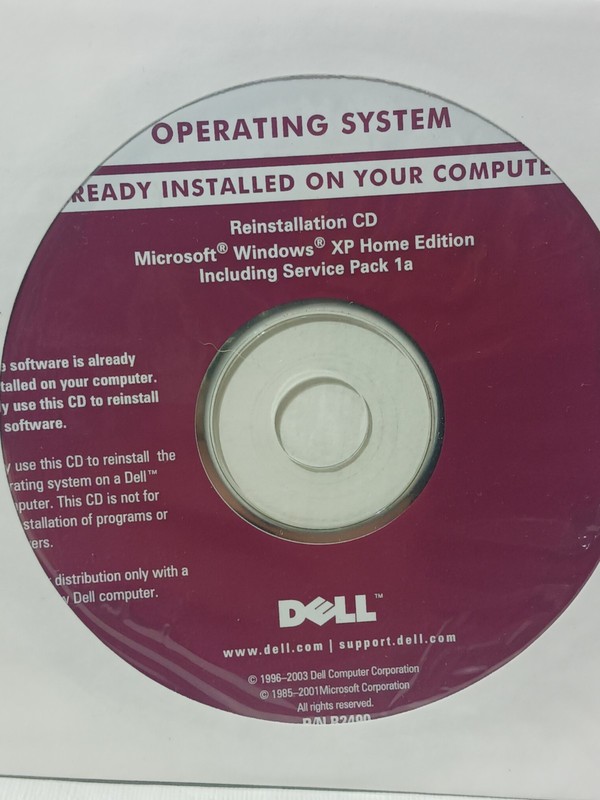 Microsoft Windows XP Home Edition- Dell Reinstallation CD R2490 Factory Sealed gallery