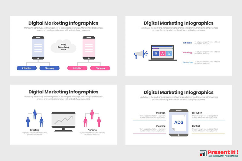 Digital Marketing Infographics Presentation templates gallery