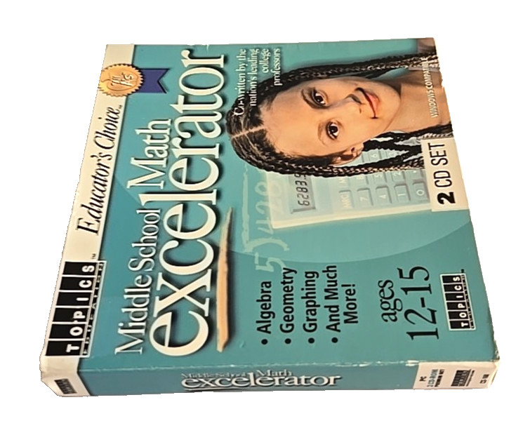 Topics Ages 12-15 Middle School Math Excelerator Algebra 2 CD-ROM Set PC New gallery