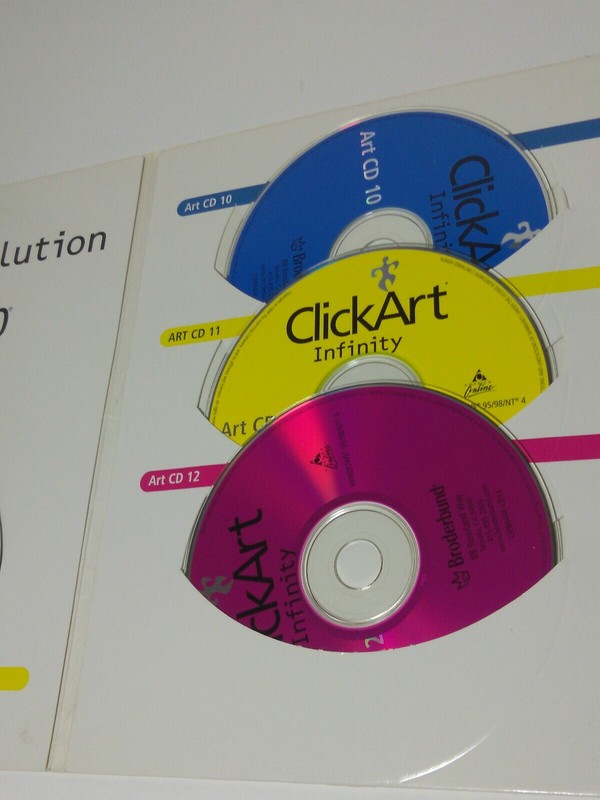Broderbund The Print Shop Essential 6 (1999, PC Win 95/98NT) Clickart Clip Art gallery