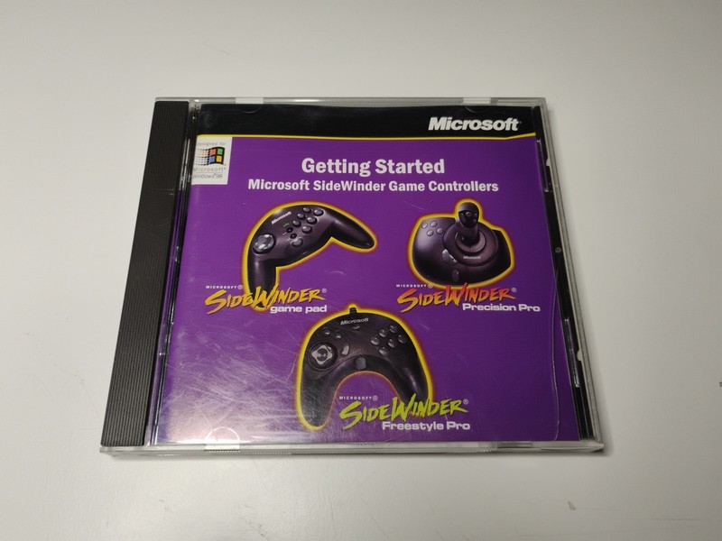 Microsoft SideWinder Getting Started Game Controller Software 3.0 CD-ROM PC 1998