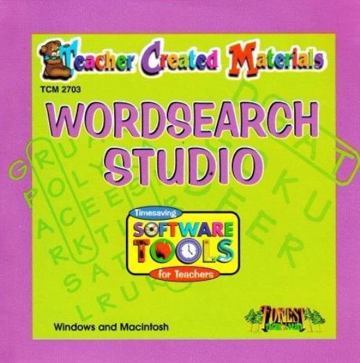 Teacher Created Materials: WordSearch Studio PC MAC CD create custom game tool!
