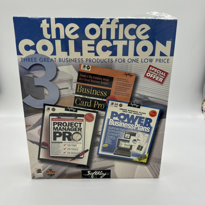 The Office Collection CD-ROM-BIG RETAIL BOX WINDOWS 95 - Factory Sealed