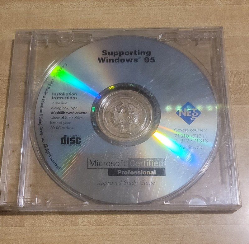 Supporting Windows 95 CD-ROM • Microsoft Cert. Professional Approved Study Guide