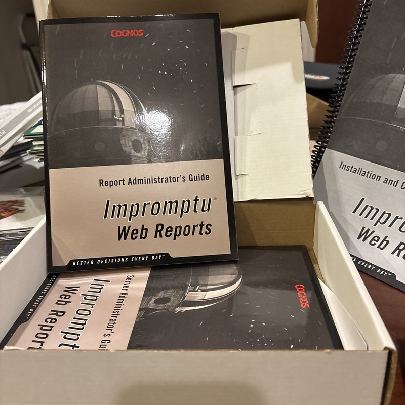 BRAND NEW IN BOX. COGNOS Impromptu Web Reports. Version 6.0 RBF 3. CD And Docs gallery