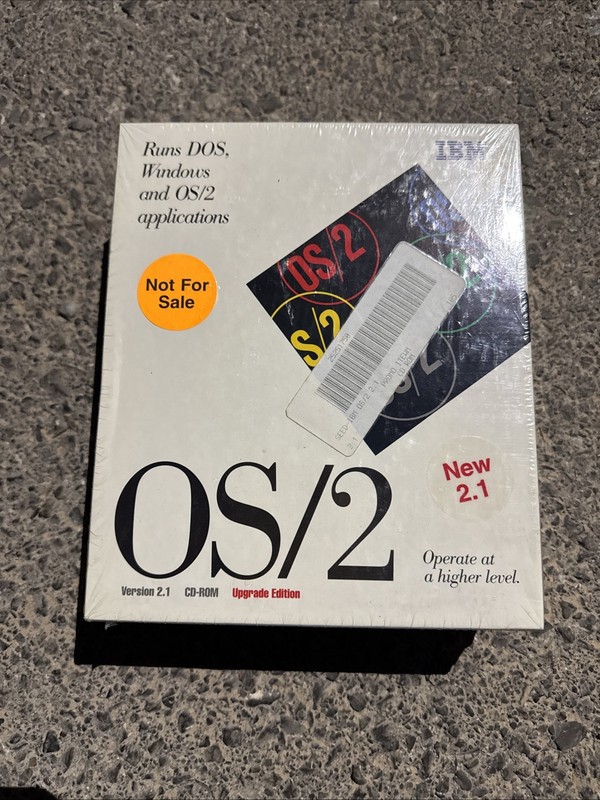 IBM OS/2 Version 2.1 CD-ROM Upgrade Edition New In Box