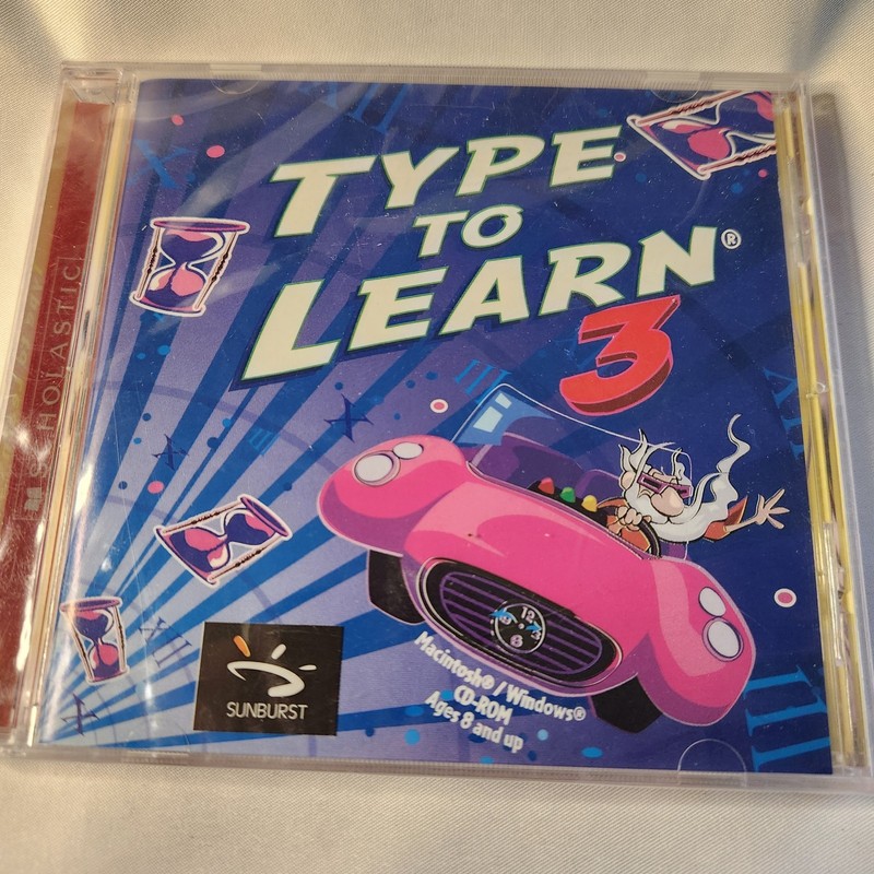 New Sealed Type to Learn 3 Windows Typing Game Keyboard Macintosh PC CD-ROM