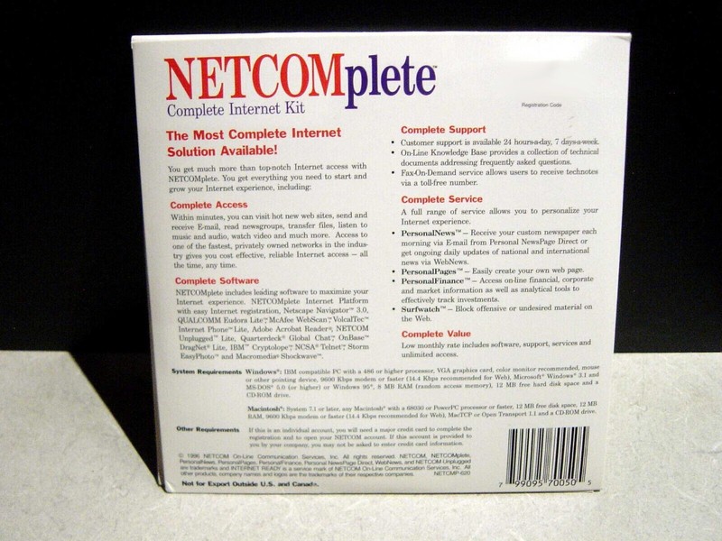 EC. NETCOMplete by NETCOM - (WIN/MAC) - (USED). gallery