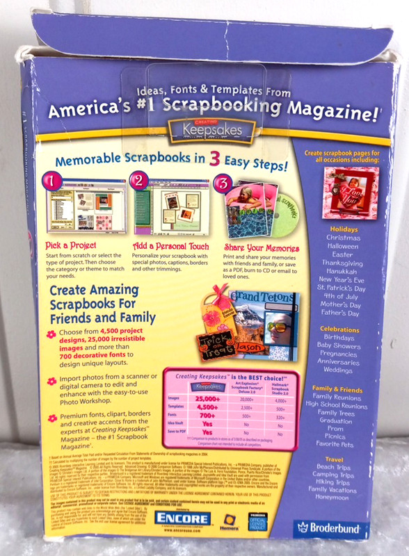 Keepsakes Scrapbook Designer Deluxe Pc Cd Rom Software gallery