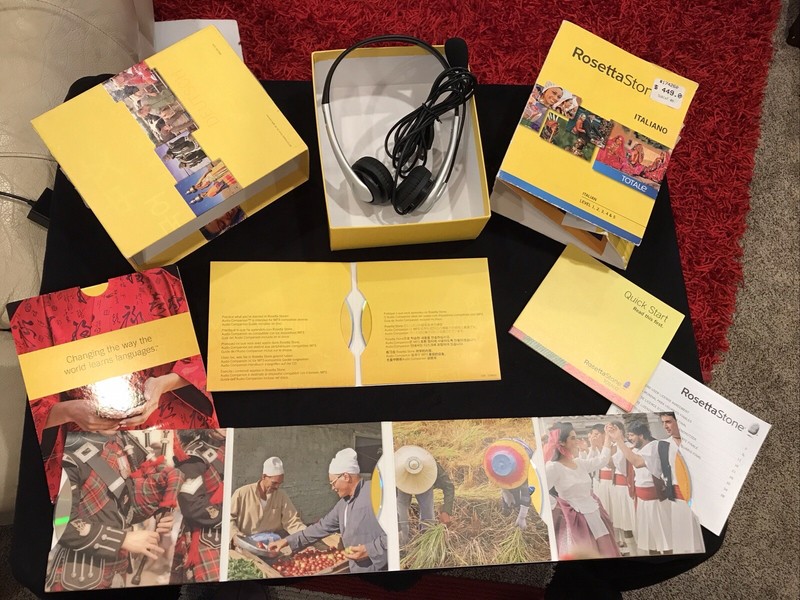 Rosetta Stone Italian Version 4 TOTALe Italiano with Headset Everything You Need