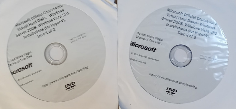 Microsoft official courseware Windows Server 2008,Windows Vista SP1 Installation