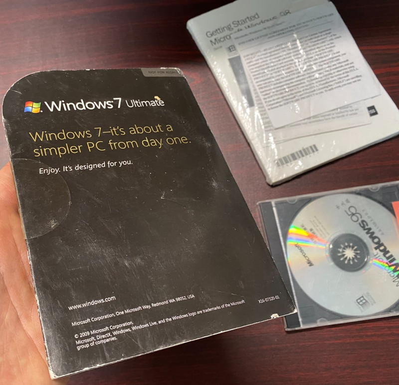 vintage Microsoft Windows 7 Ultimate Signature Edition & 95 sealed & 98 sealed gallery