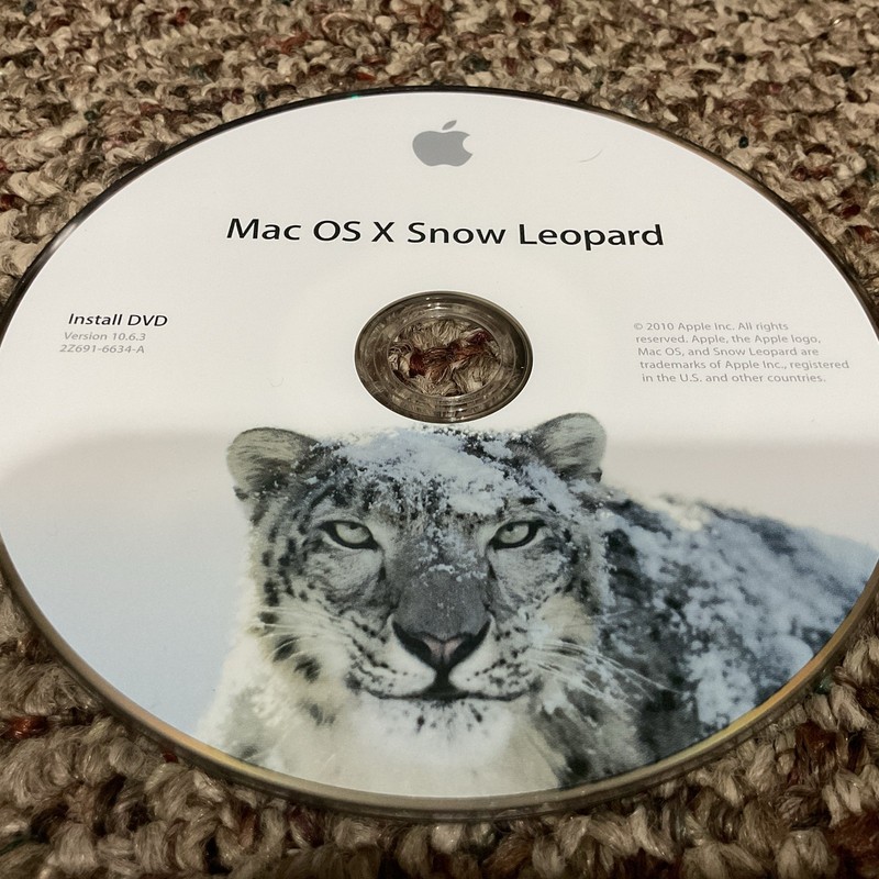 Mac OS X Snow Leopard v. 10.6 Upgrade DVD