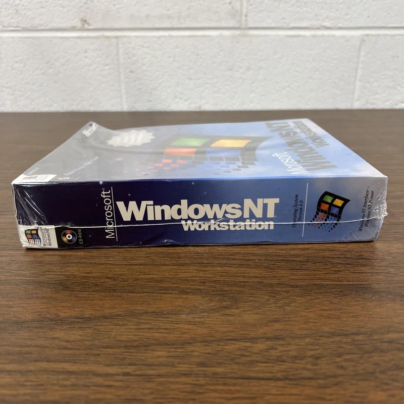 Microsoft Windows NT Workstation 4.0 CD Full Version Retail Box Factory SEALED gallery
