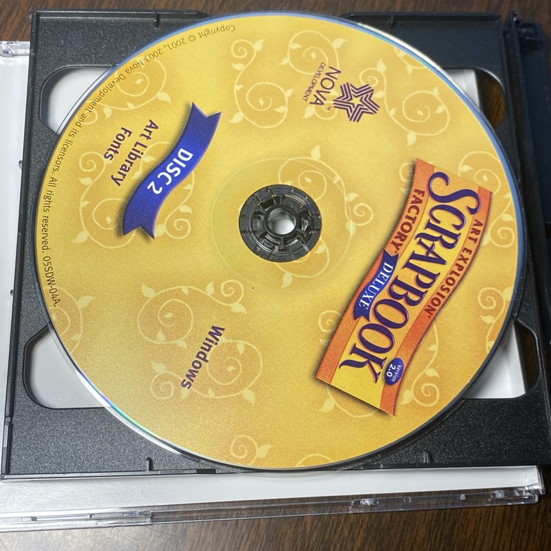 Nova Development ART EXPLOSION Scrapbook Factory Deluxe 2.0 2 CD ROM User Manual gallery