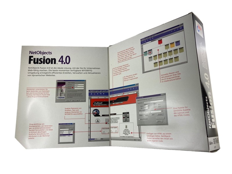 NetObjects Fusion 4.0 Software Business Websites Create Vintage PC CD-ROM gallery