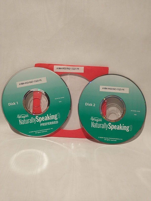 Replacement CDs 1,2 - Nuance Dragon Naturally Speaking 9 Preferred 2006 gallery