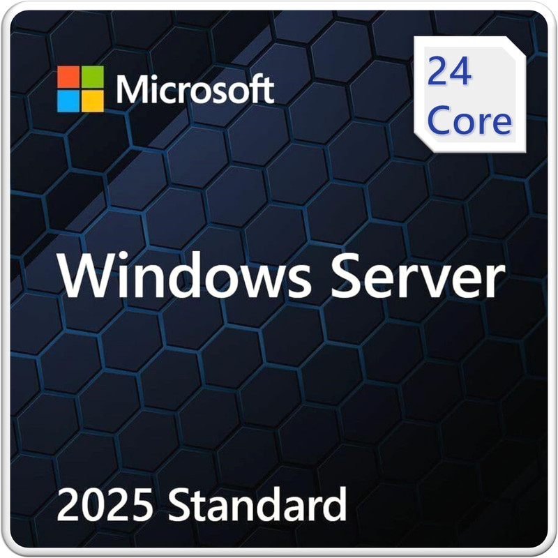 Windows Server 2025 Standard – 24 Core / 2VM License (EP2-25205)