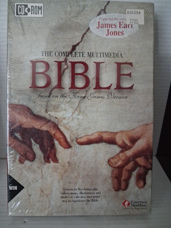 The Complete Multimedia Bible Narrated James Earl Jones, 1995 CD-ROM sealed