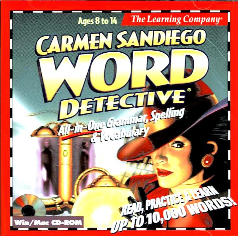 The Learning Company Carmen Sandiego Word Detective CD-ROM for PC or Mac