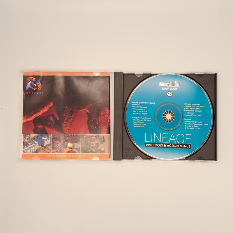 Mac Addict Lineage May 2002 #69 software disc for Macintosh gallery