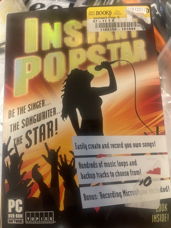 Instant Popstar PC DVD-ROM software