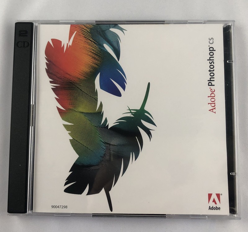 VINTAGE 2003 ADOBE PHOTOSHOP CS & VIDEO TRAINING DISC FOR MACINTOSH w/ SERIAL #