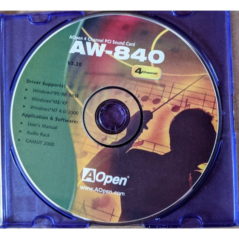 AOpen PCI Sound Card Driver CD AW-840 gallery