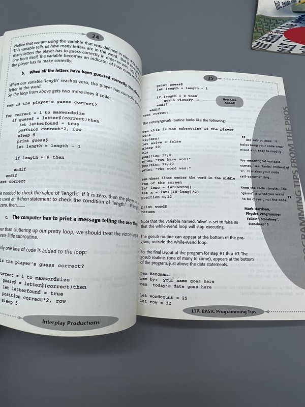 1998 Interplay’s Learn To Program Basic Manual Workbook CD PC Game Apple Windows gallery