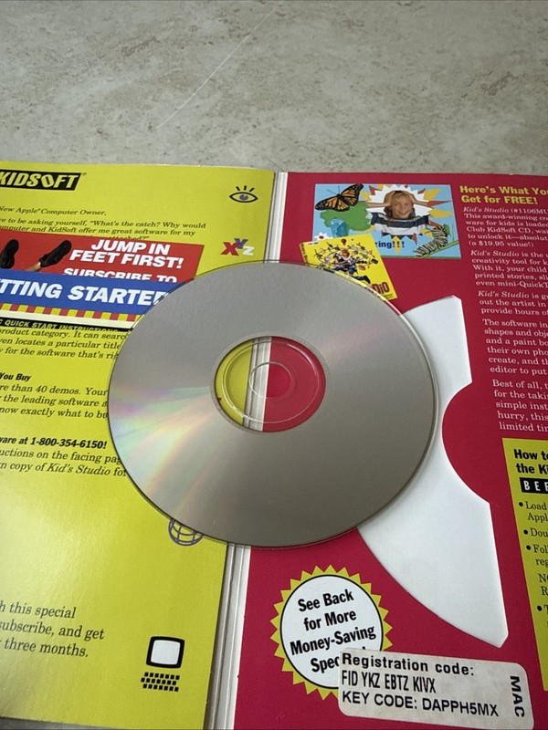 Vintage Club Kidsoft software CD-ROMs 1995 vol 3 issue 3 gallery