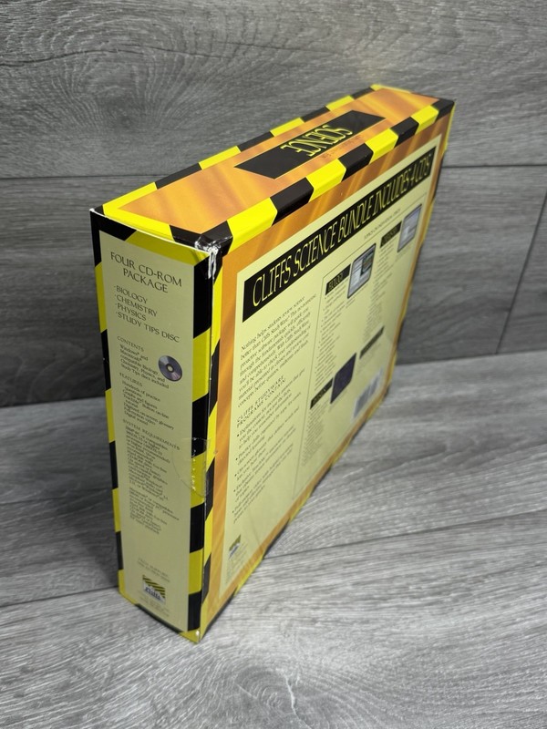 Science Cliffs Studyware IBM Macintosh PC Biology Chemistry Physics Big Box PC gallery