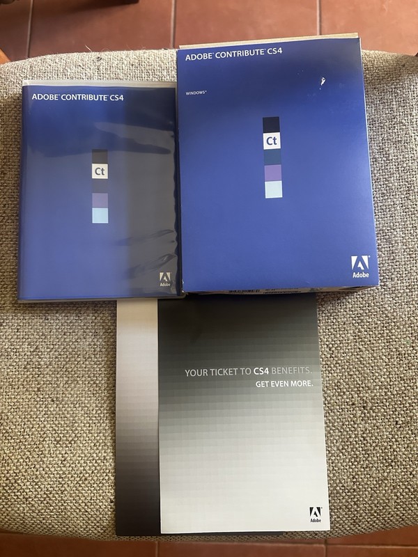 Ad0be Contribute CS4 Software for Windows Full Retail W/ Serial Number