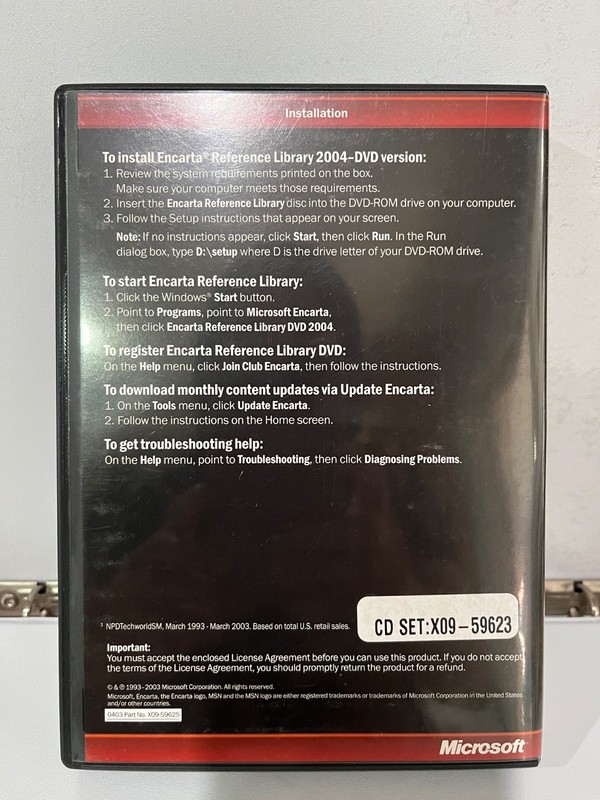 Microsoft Encarta 2004 - REFERENCE LIBRARY PLUS DVD gallery