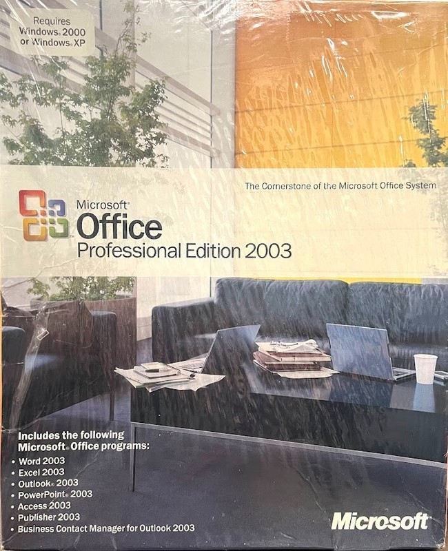 Microsoft Office Professional 2003 – Old Version (269-07387)