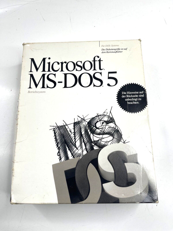 Microsoft MS DOS 5 Operating System Floppy Disks Vintage