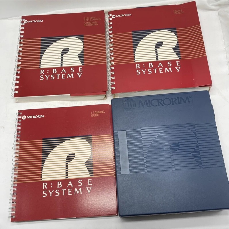 Microrim R Base System V Complete Set with Manuals and Floppy Disks gallery