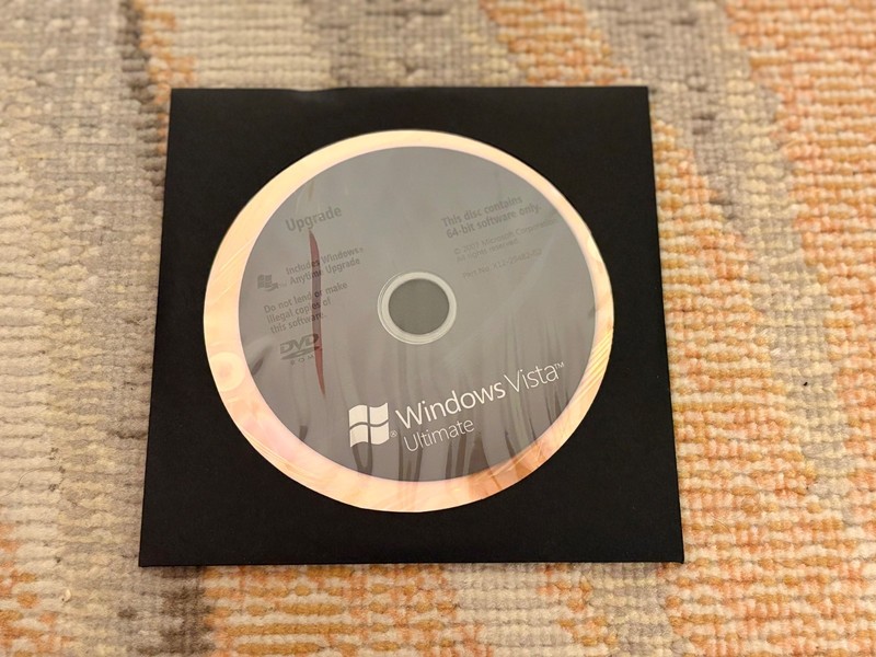 Microsoft Windows Vista Ultimate – Installation Discs (32 & 64) – No Product Key