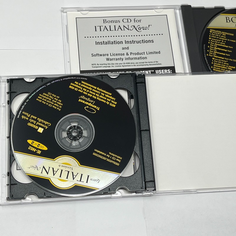 Transparent Language Learn Italian Now! Master Program & Bonus CD Software gallery