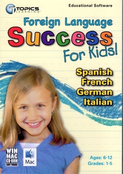 Foreign Language Success for Kids Ages 6-12 (CD, 2008) Win/Mac - NEW in BOX
